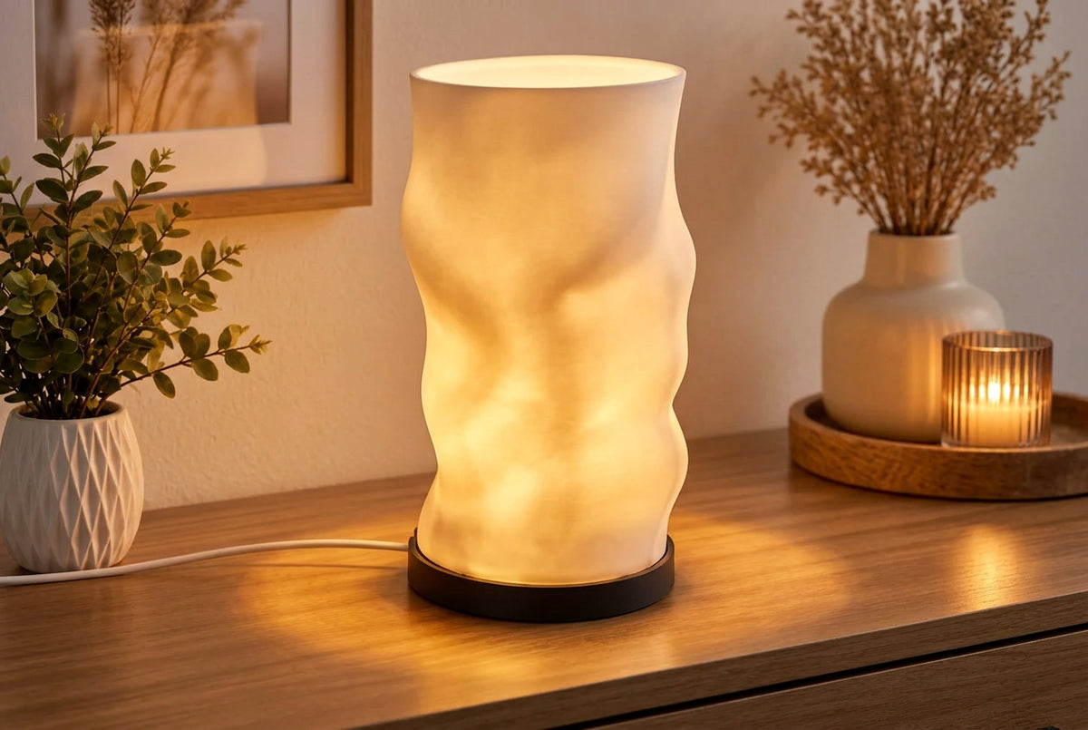 LED-Tischlampe mit Farbverlauf – 3D-gedruckte Designlampe in 3 Formen