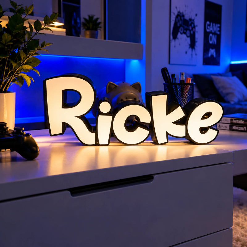 Personalisierte LED-Namenslampe mit RGB