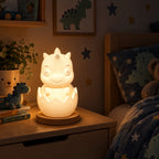 Dino im Ei Lampe RGB mit Fernbedienung | 3D-Druck LED Nachtlicht