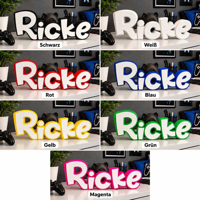 Personalisierte LED-Namenslampe mit RGB