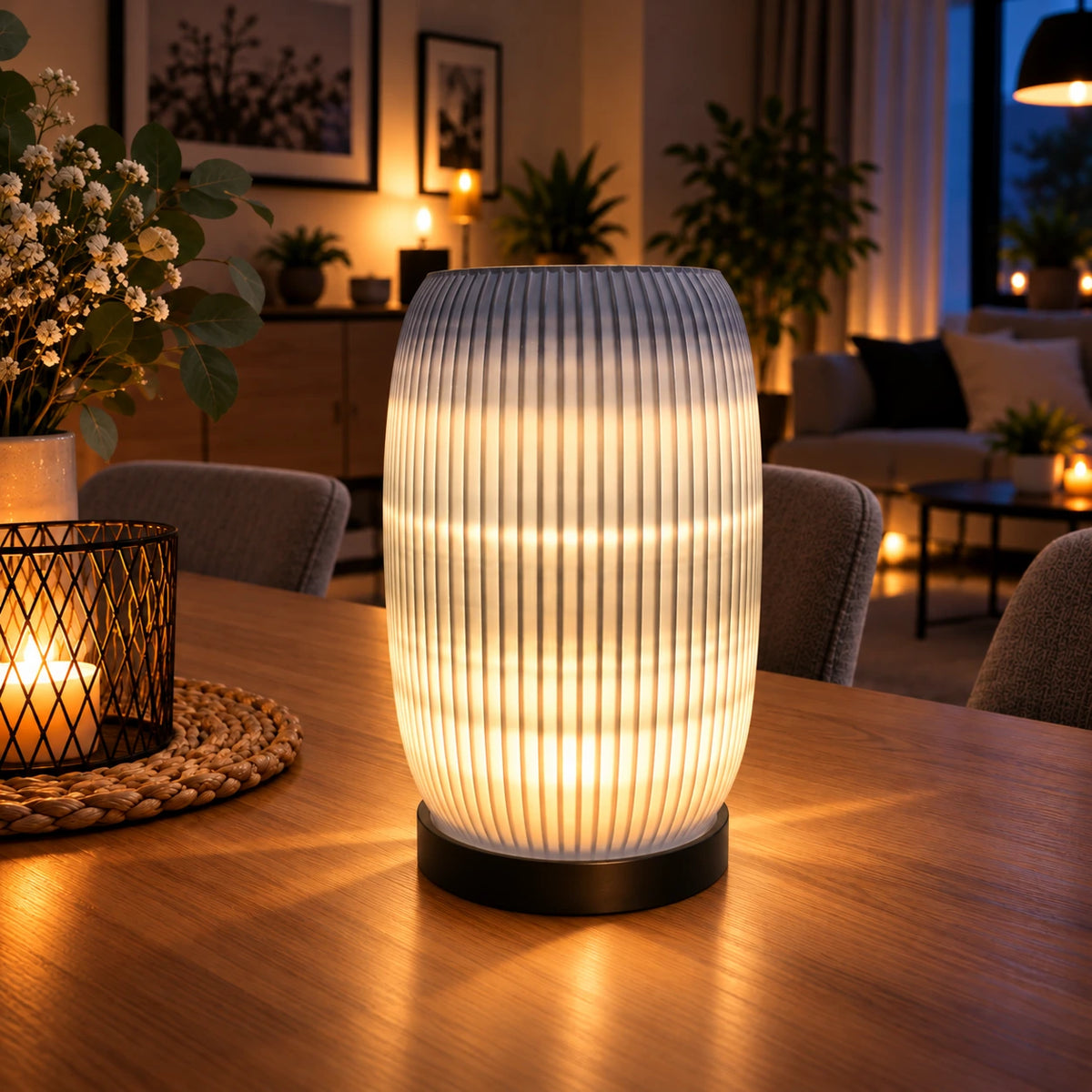 LED-Tischlampe mit Farbverlauf – 3D-gedruckte Designlampe in 3 Formen