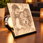 Personalisiertes Lithophane-Bild mit LED – Farbig oder Schwarz-Weiß