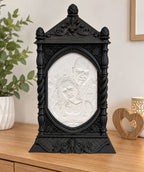 Personalisierte Lithophane-Laterne mit 3 Wunschfotos & LED-Beleuchtung